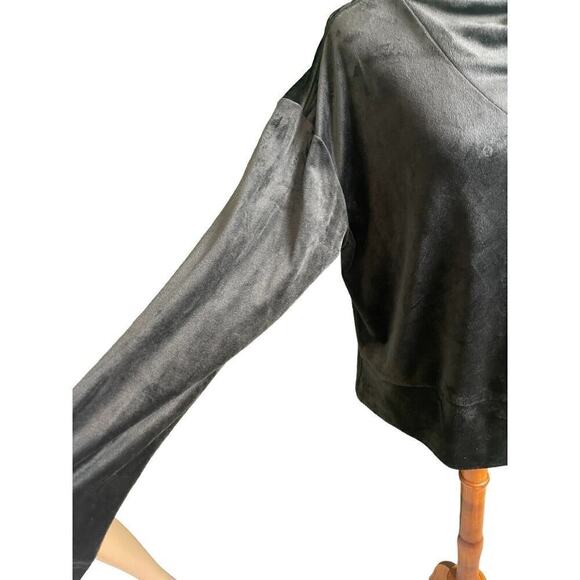 RBX Active Women's Velvet Long Sleeve Pullover Black Top Large - Picture 5 of 6